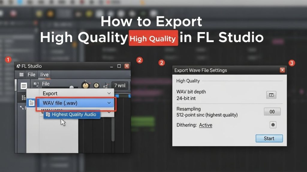 Export High Quality Audio in FL Studio